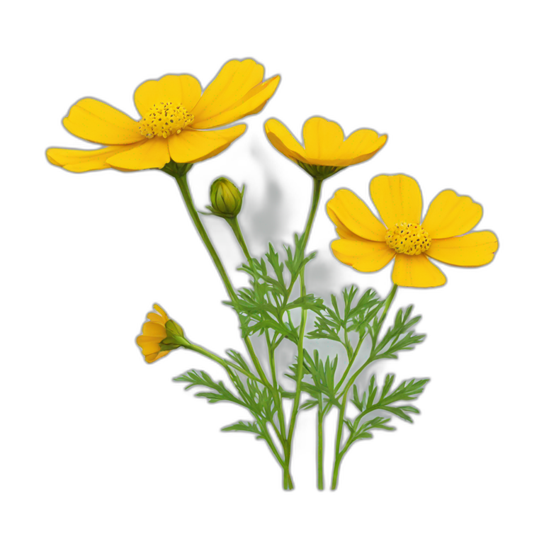 yellow cosmos flower emoji