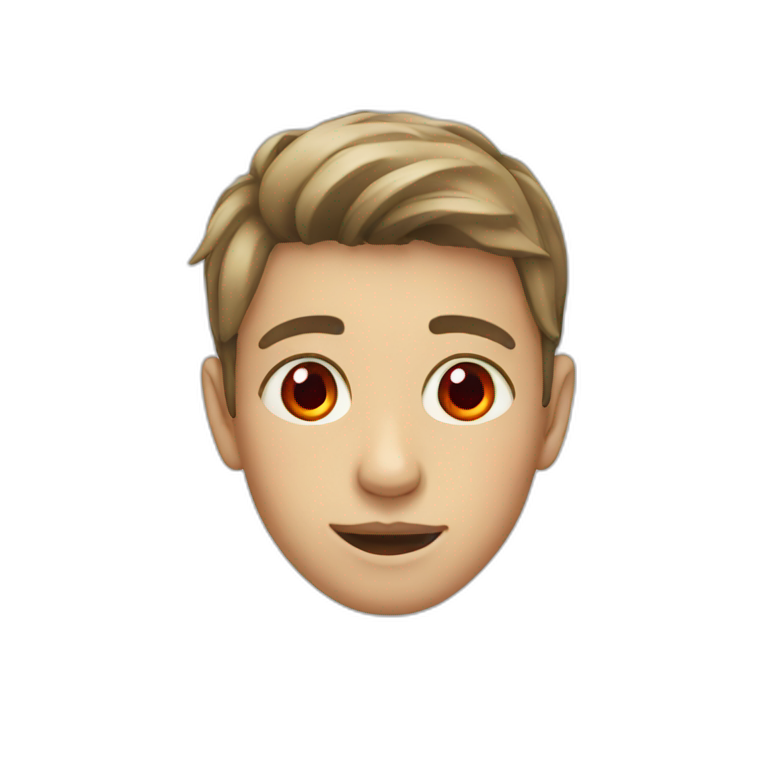 boy with red eyes emoji