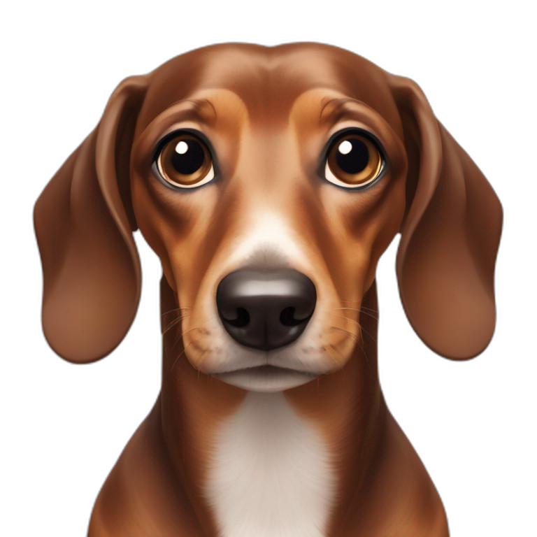 dachshund-looking-pensively-into-the-camera emoji