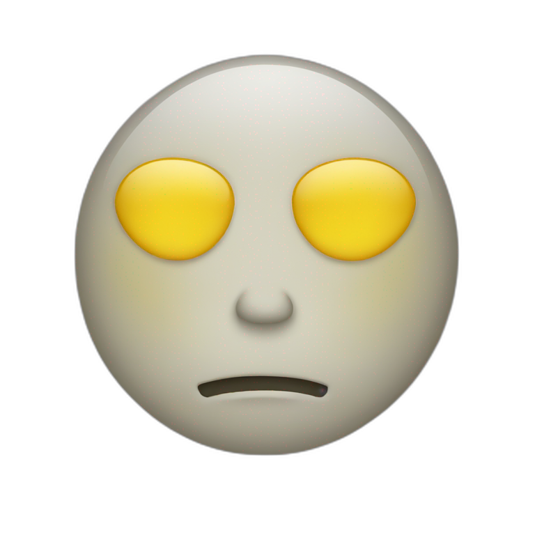 Yellow face emoji