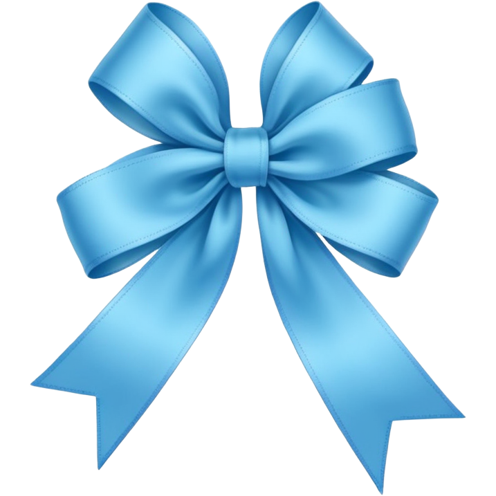 skyblue mini ribbon Sticker