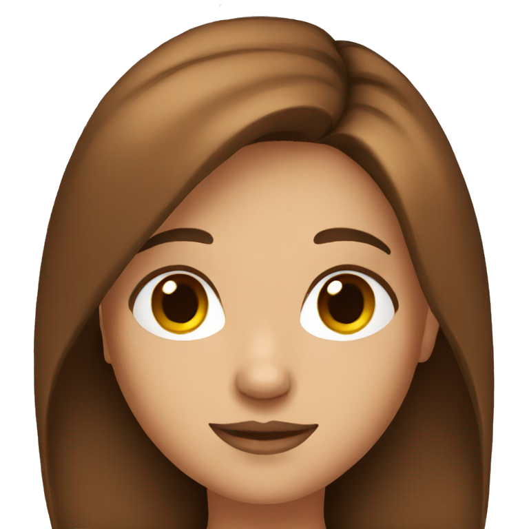 Brown haired girl emoji