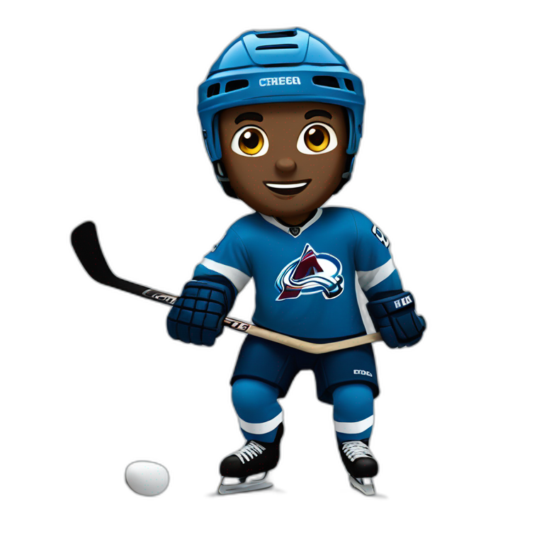 Avalanche hockey player emoji