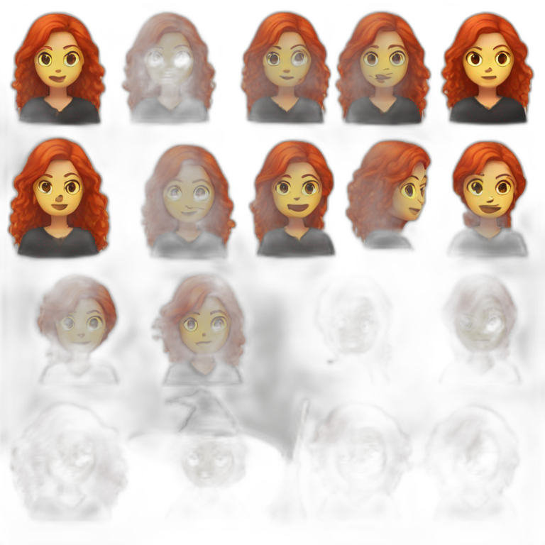 a red haired witch emoji