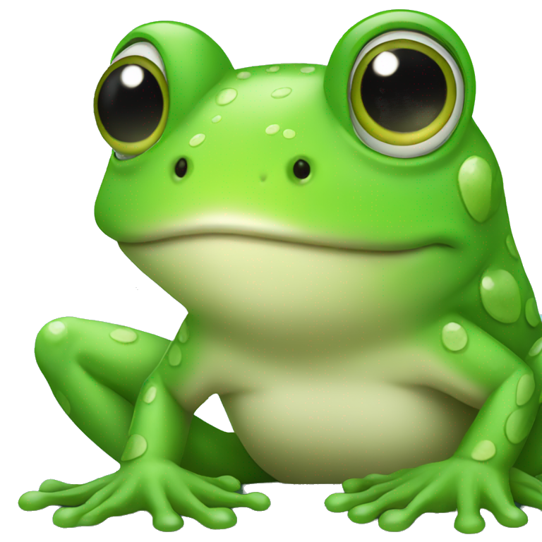 Cute frog  emoji