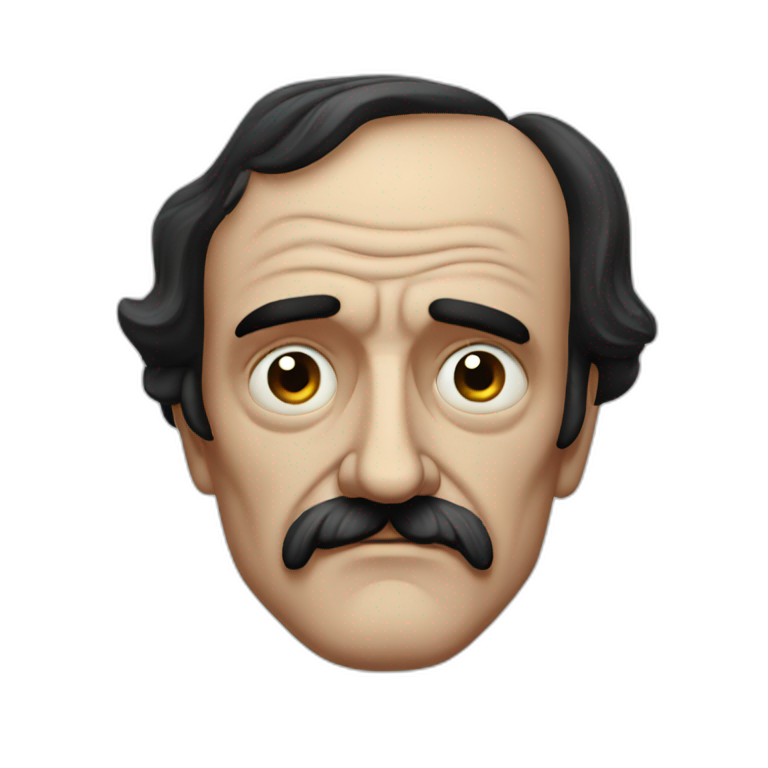 Deprived Edgar Allen Poe emoji