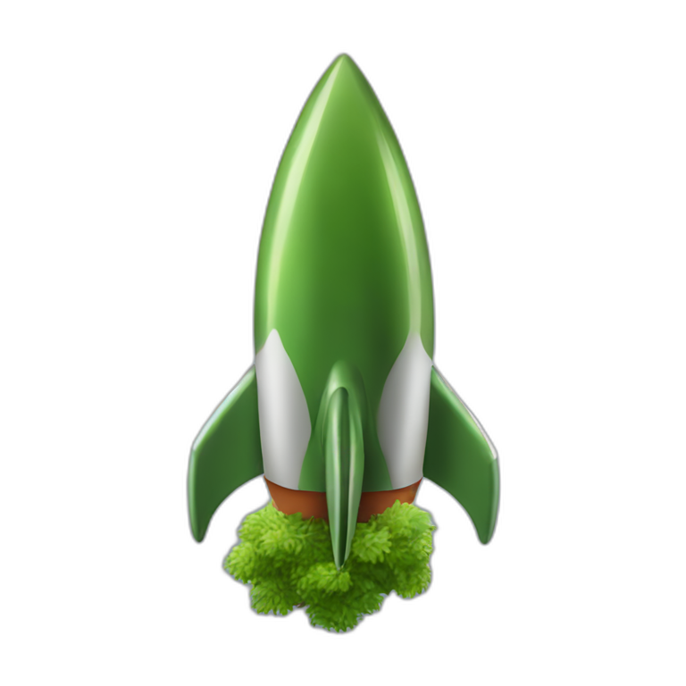 moss-green-rocket emoji