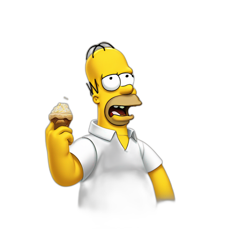 Homer simpson qui fait un doigt d’honneur emoji
