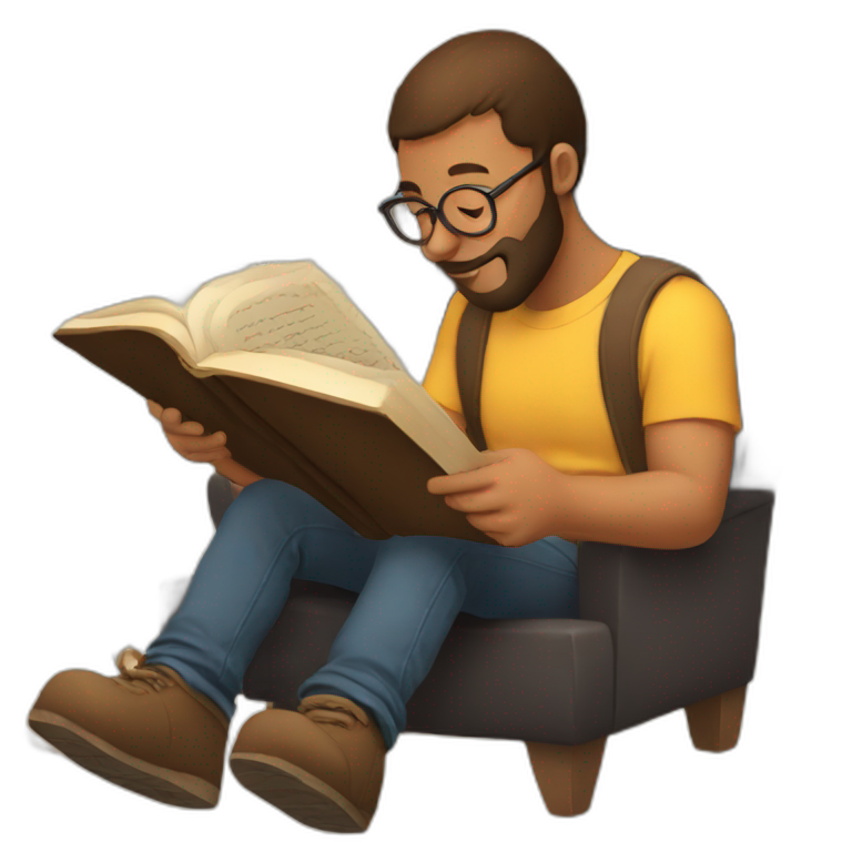 reading a book emoji