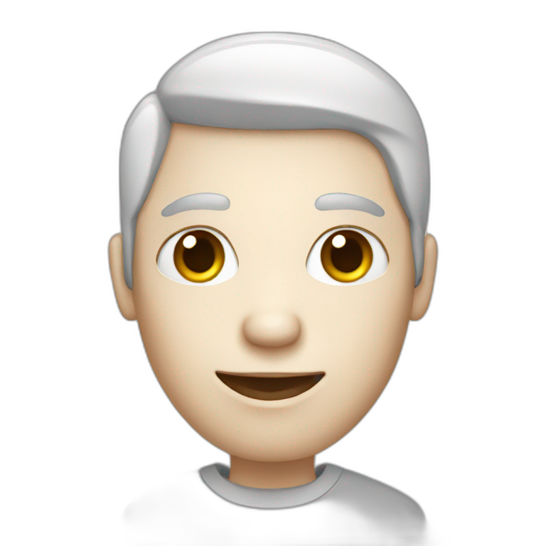 white skin human with phone emoji
