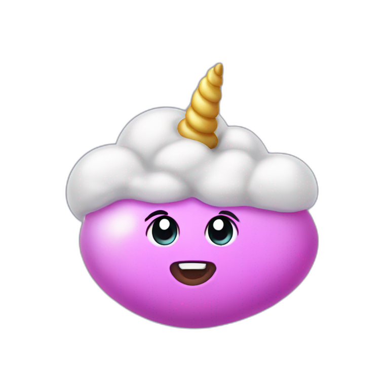 A unicorn poop emoji