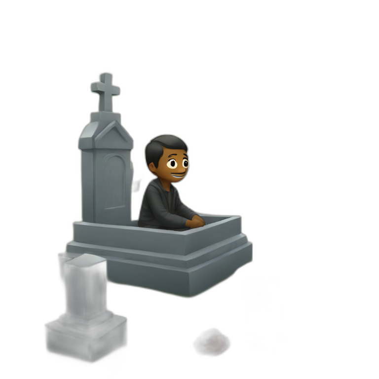 visiting a cemetery emoji