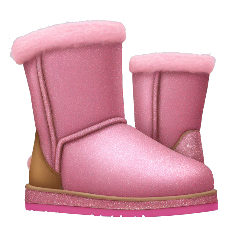 Pink uggs with fur hot sale