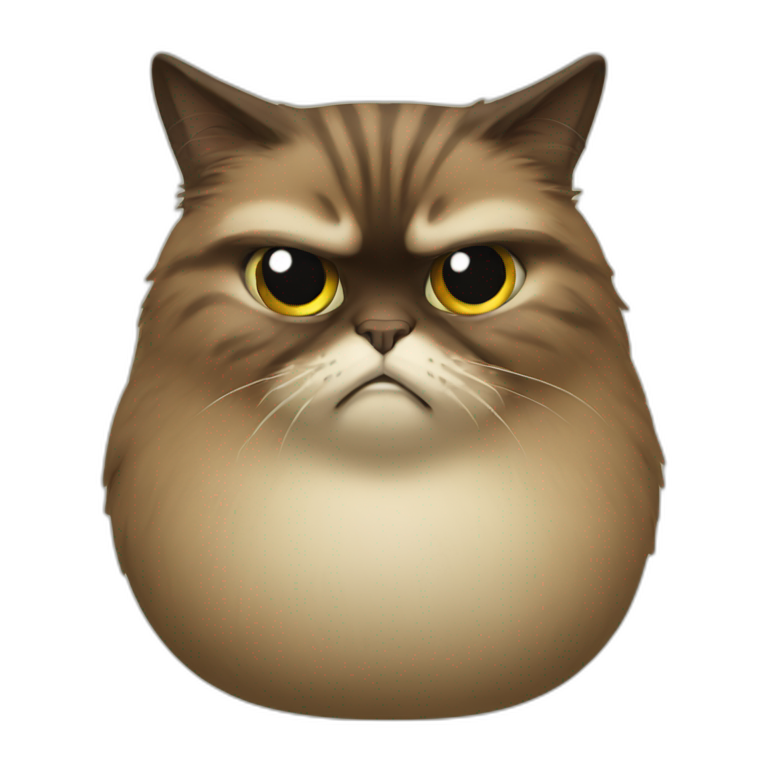 Grumpy bladder emoji