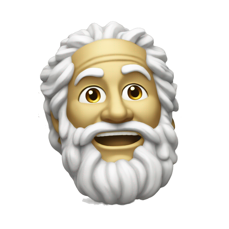 Ancient Greek King Odysseus Statue Face Only, Rolling on the floor laughing, Off-white emoji
