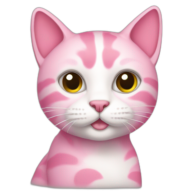 Pink cat  emoji
