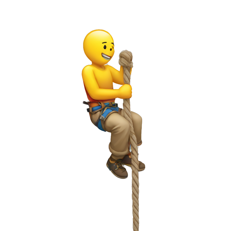 rope climbing emoji