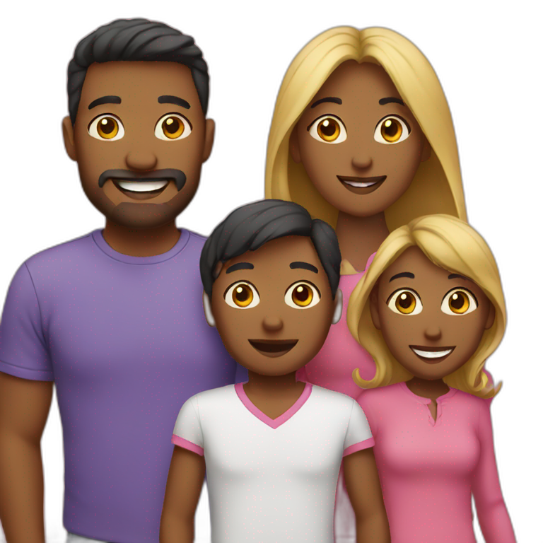 family of 4 emoji