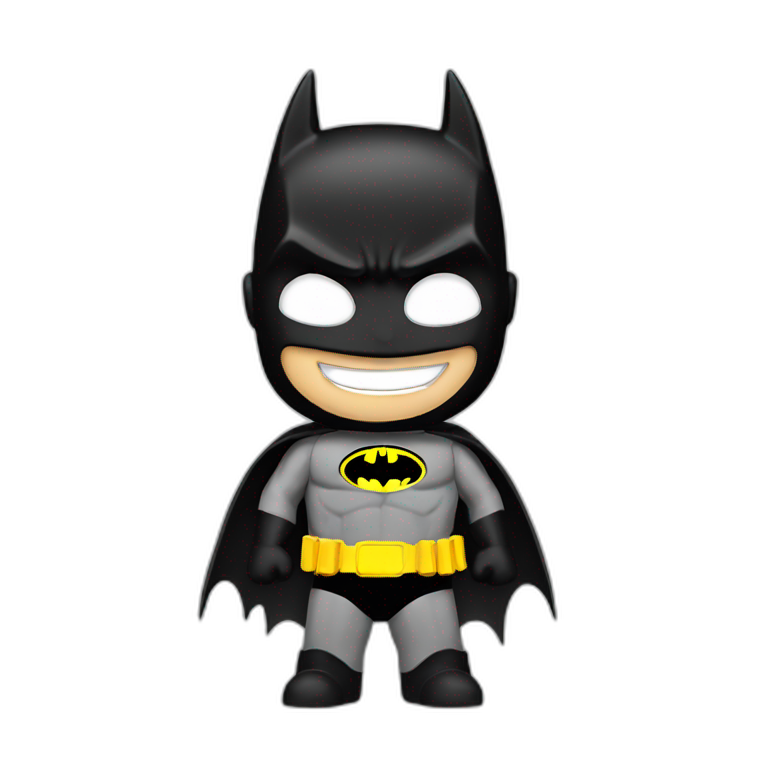 batman superhero smiling emoji