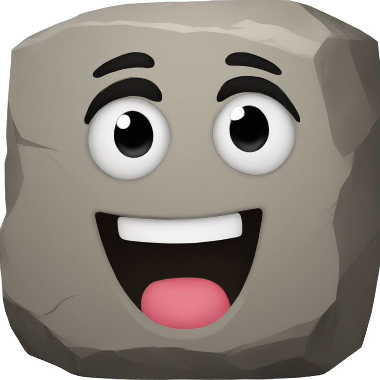 Rock face emoji