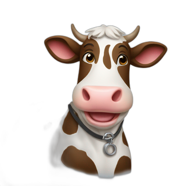 happy cow teacher emoji
