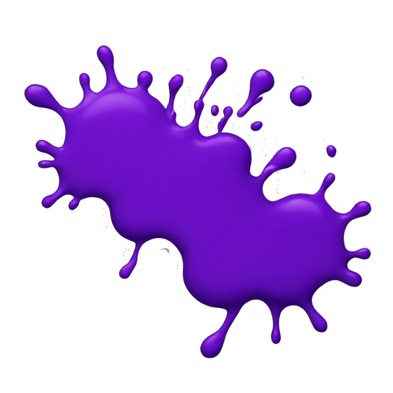 purple paint splashed across screen emoji
