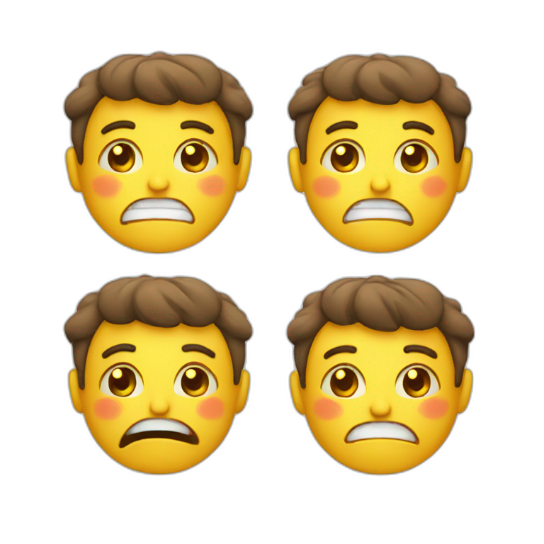 Happy and sad emoji