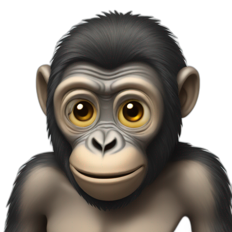 hypnotized ape emoji