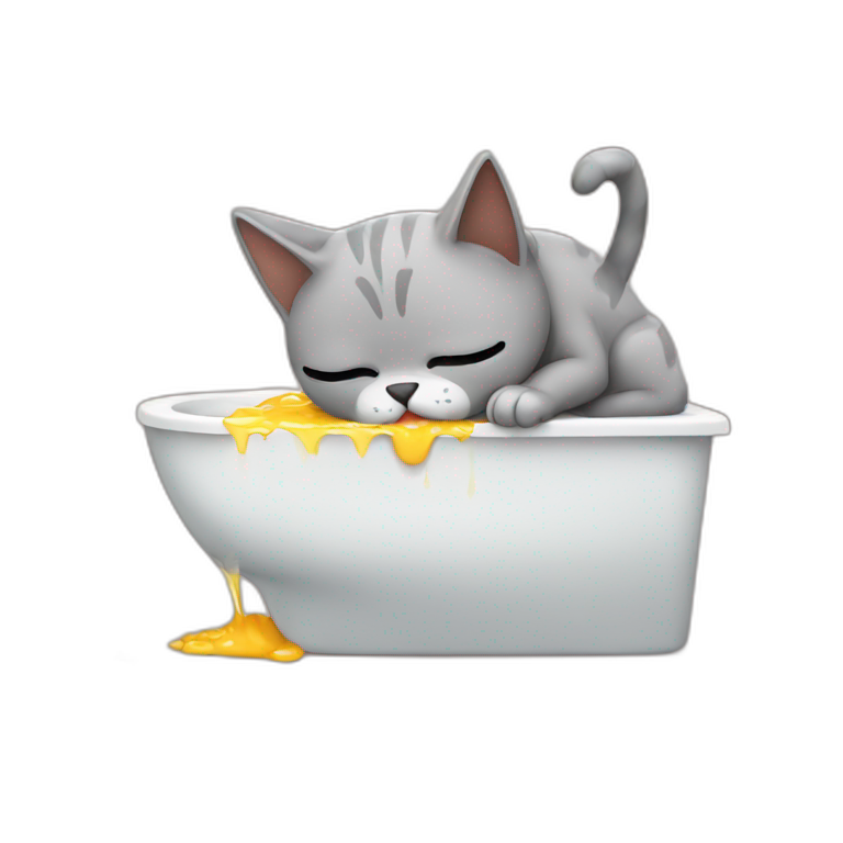 Cat vomiting emoji