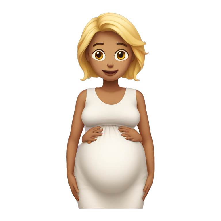 pregnant woman showing don't with her hands\ emoji