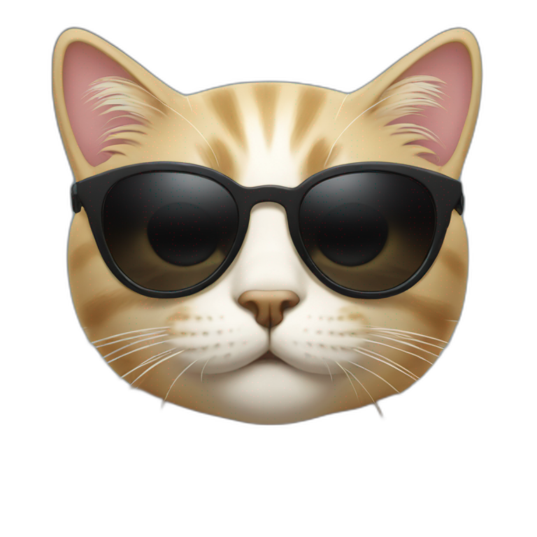 cat with black sunglasses emoji