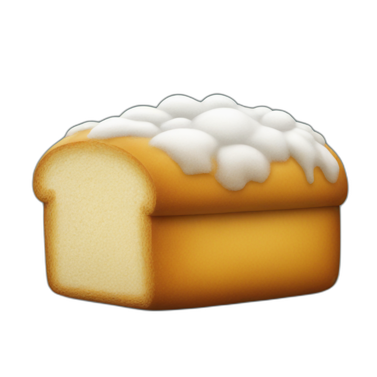 Loaf of sugar mountain emoji