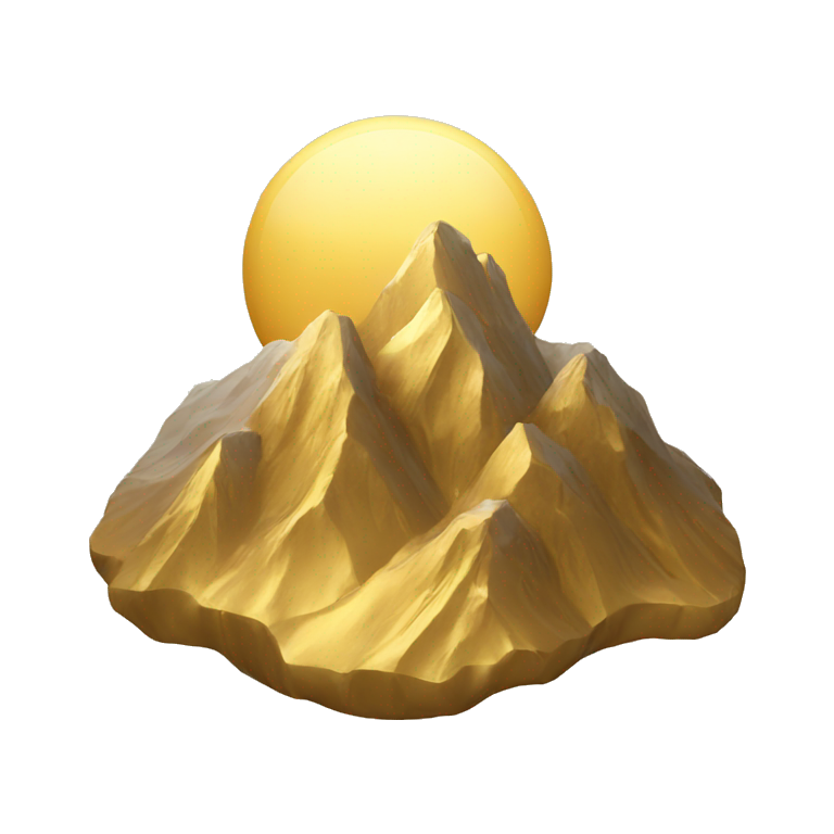 gold mountains emoji