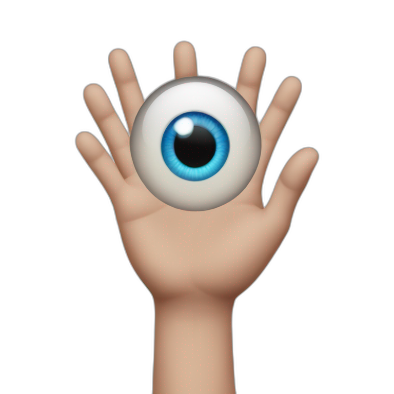 Evil eye hand heart emoji  emoji