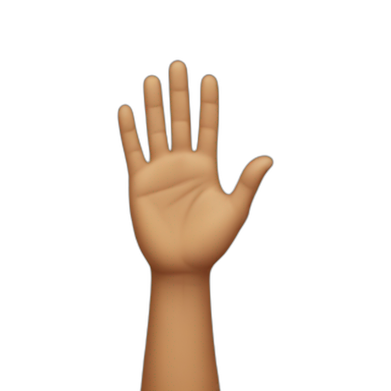 hand above behind head emoji