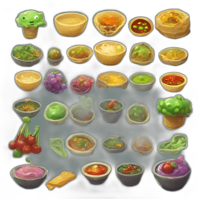alien food scifi roguelike rpg style inspired by slay thee spire emoji