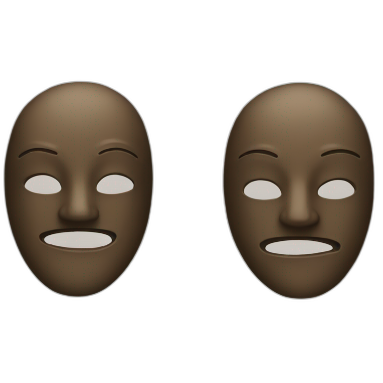 two masks emoji