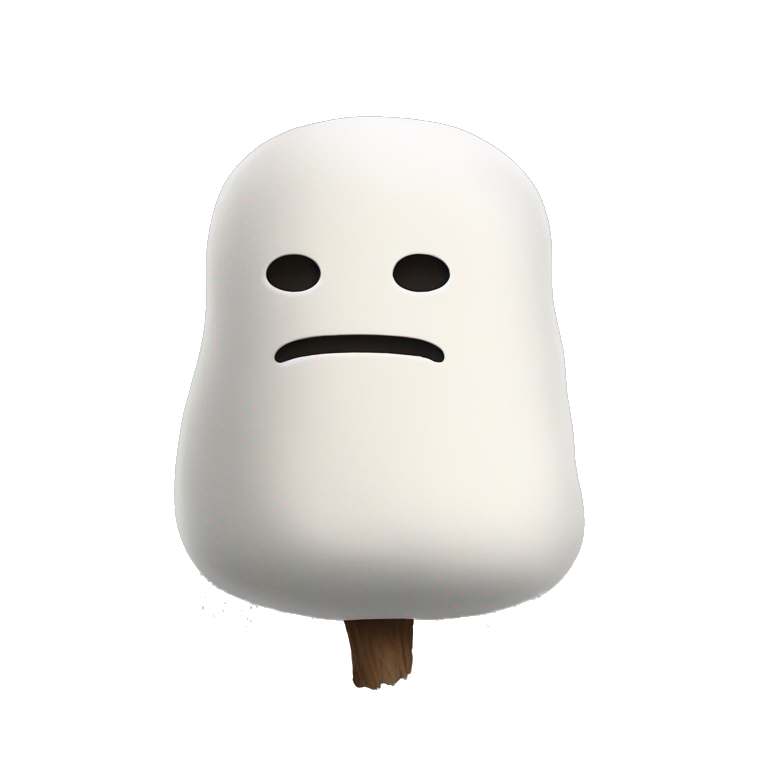 marshmallow no face emoji