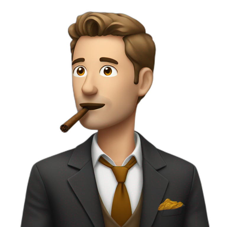 Andrew tate smoking a cigar emoji