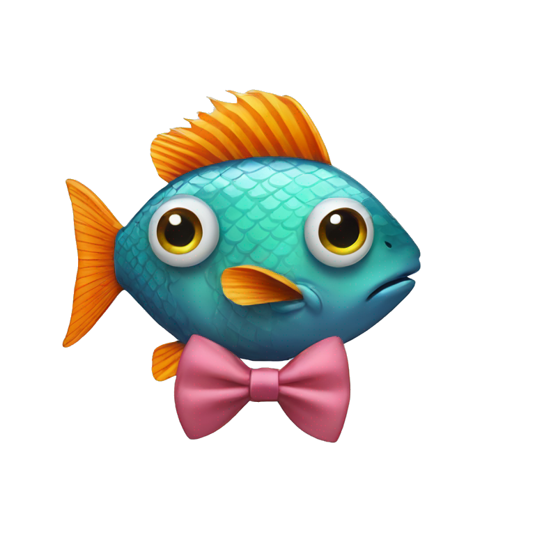 Fish with a bowtie emoji
