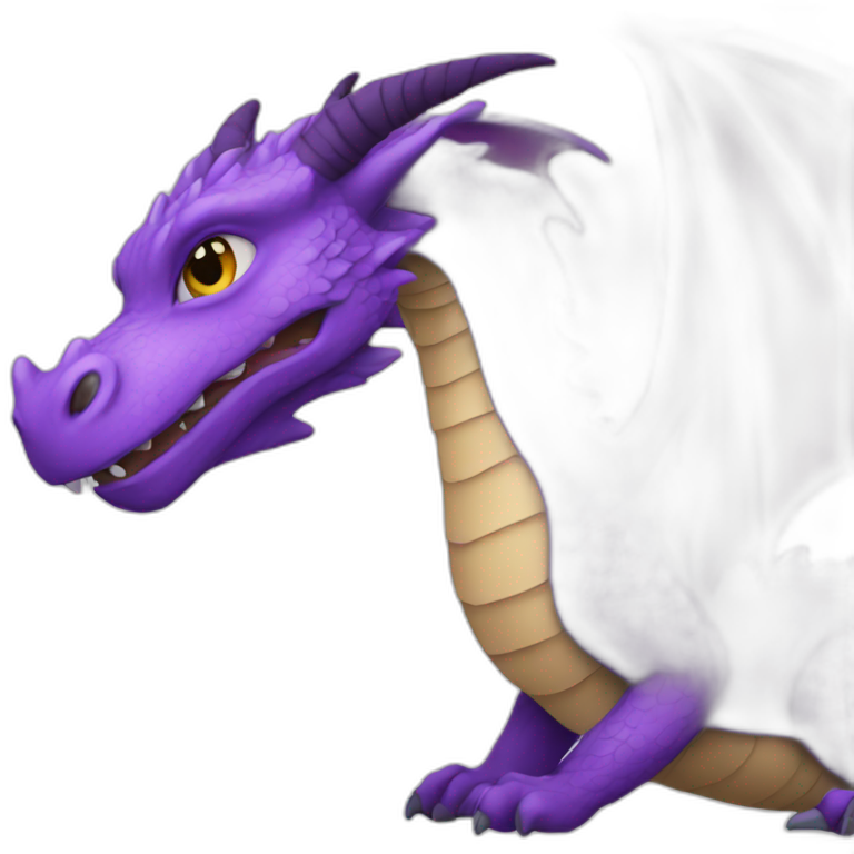 Dragon-purple emoji