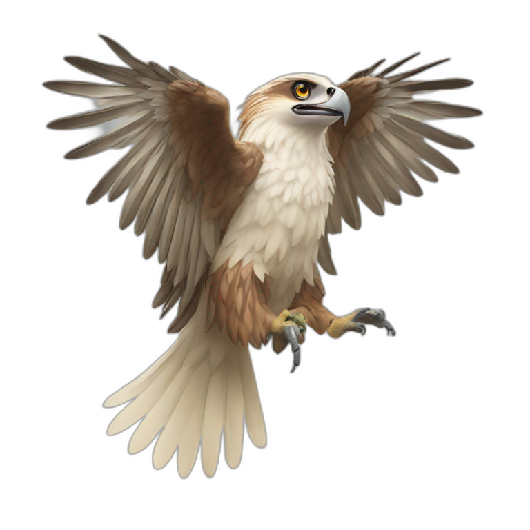 Philippine eagle with open wings emoji