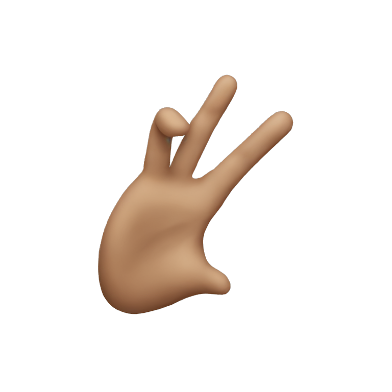 gesture a little emoji