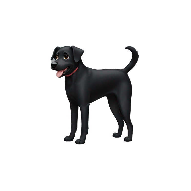 Black dog small emoji