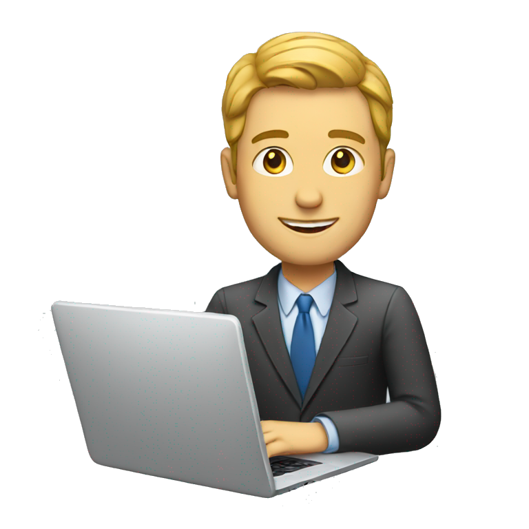 white man with laptop emoji