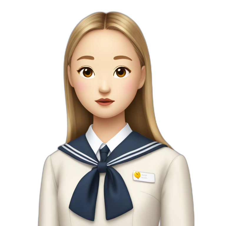 Devon aoki in school uniform emoji