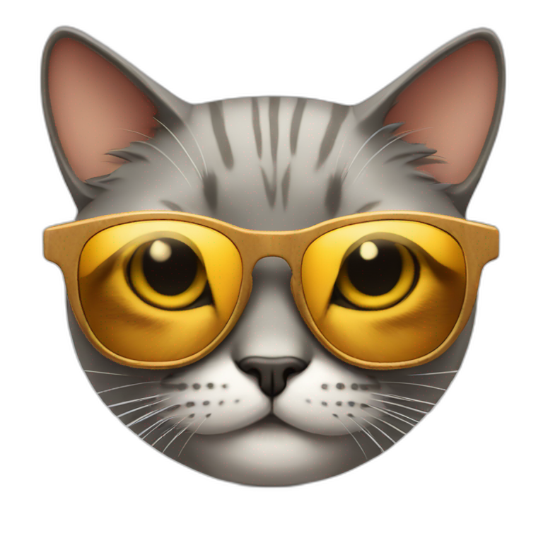 smirking cat wearing sunglasses emoji
