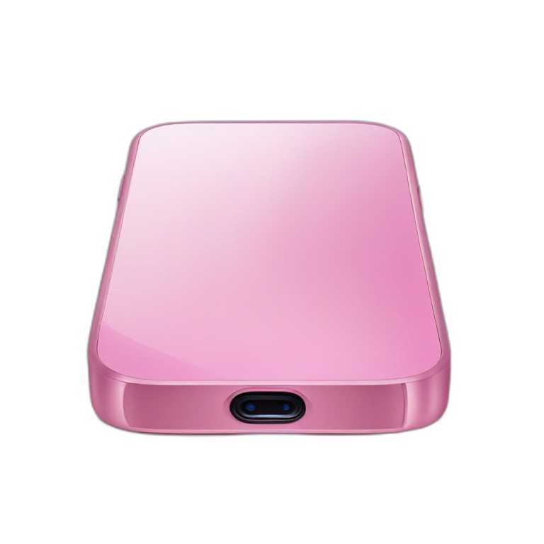 Pink iPhone 13 emoji