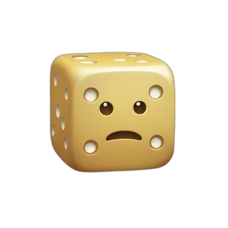 meeple who play with dices emoji
