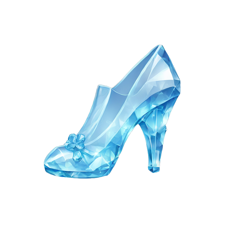 crystal shoe emoji
